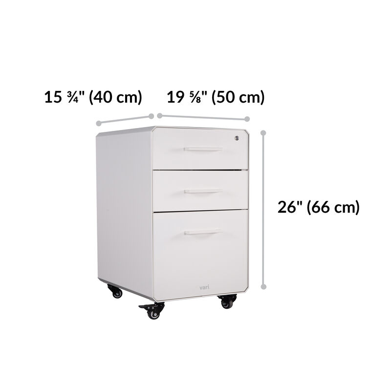 File Cabinet White is 26 inches tall image number null
