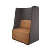 High Back Chair in Onyx/Toffee finish.