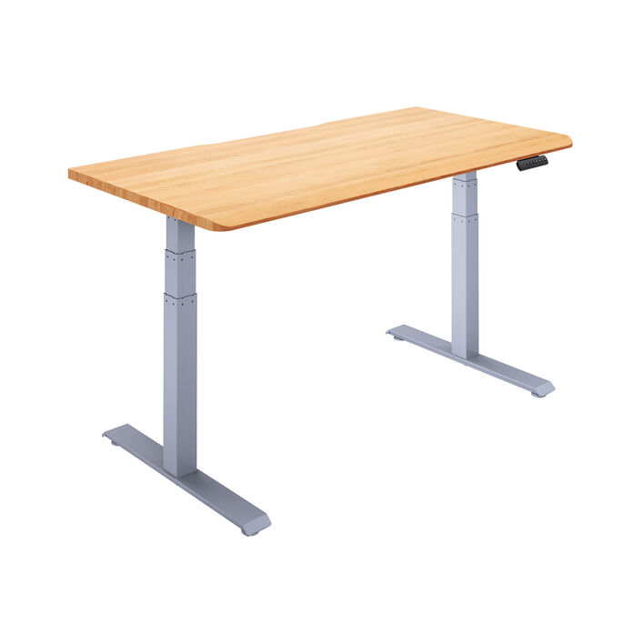 Solid Wood Electric Standing Desk 60x30 image number 1