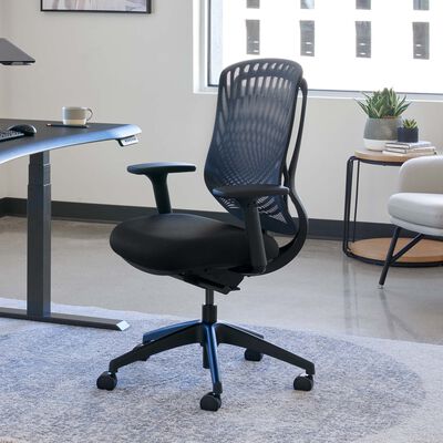 Vari task chair with headrest clearance