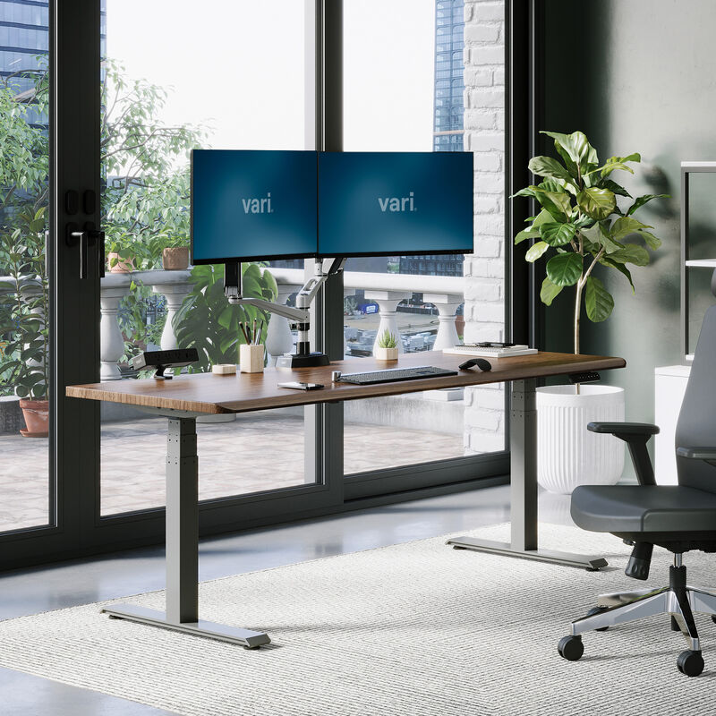 lowered desk in a home office setting image number null