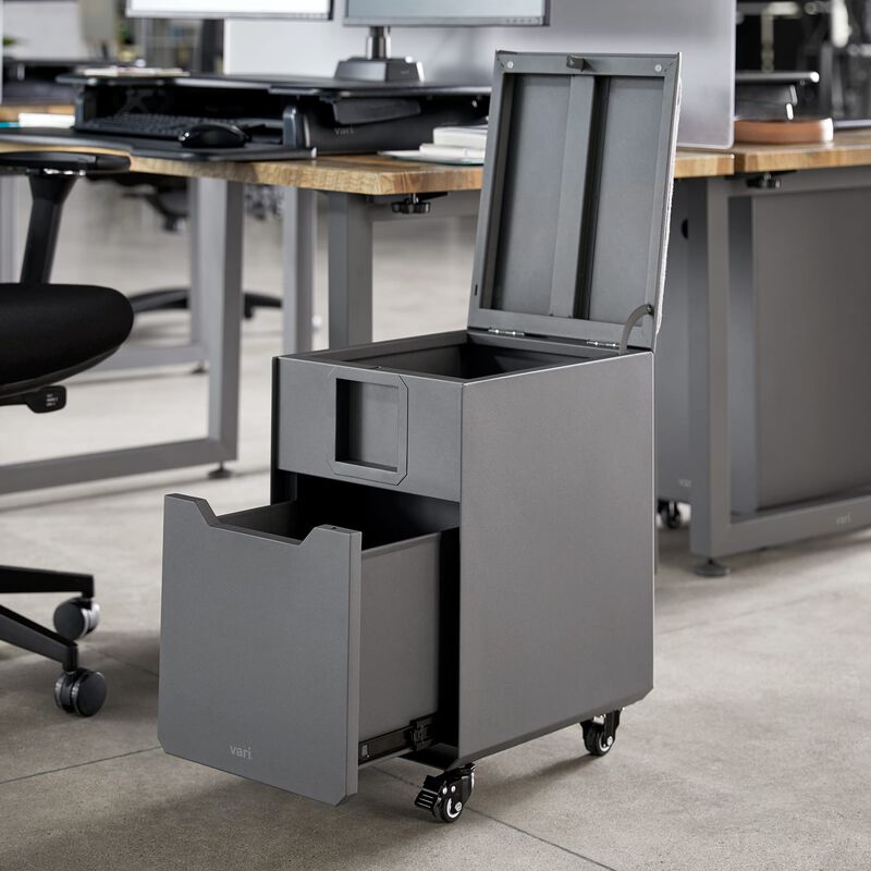 Locker Seat Small Desk File Drawers And Seating Vari