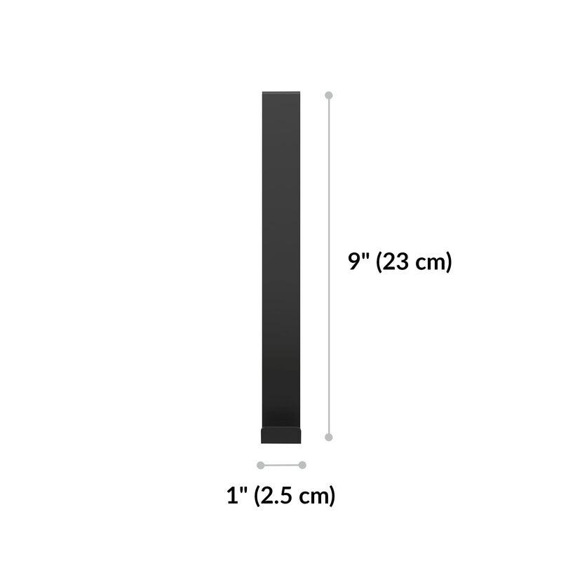 quickflex cubes hook set accessory in black with measurements image number null