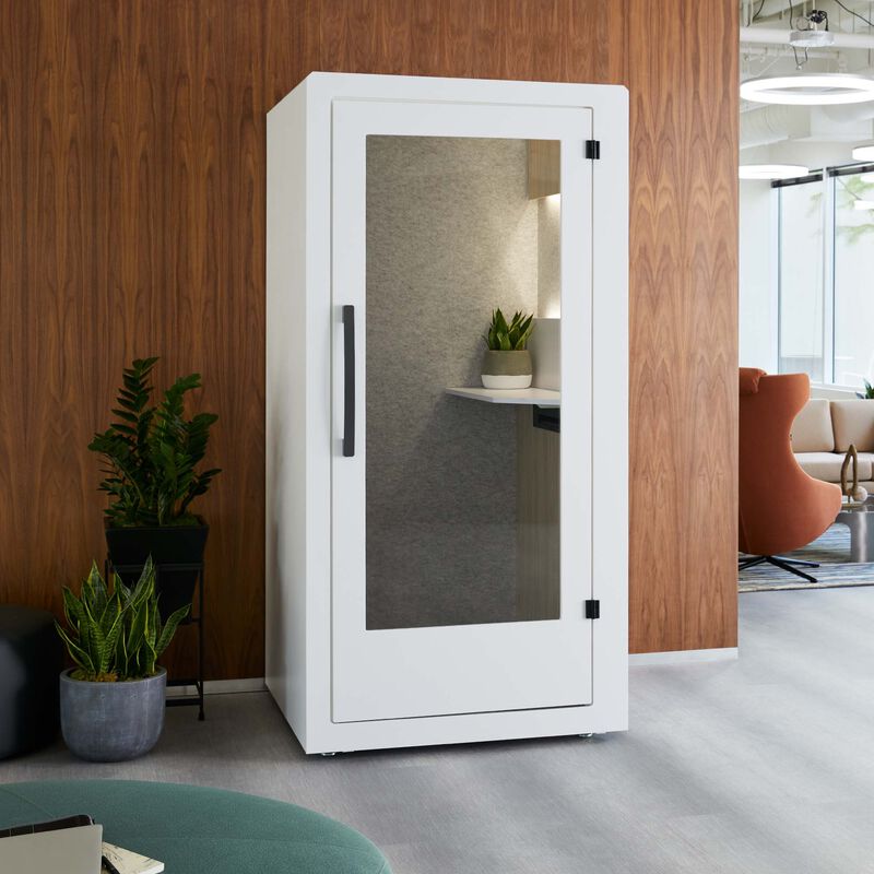 privacy booth in office setting image number null