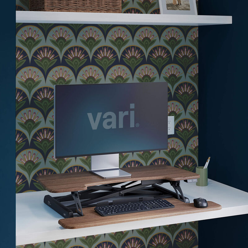 electric converter in a walnut finish in a lowered position  image number null