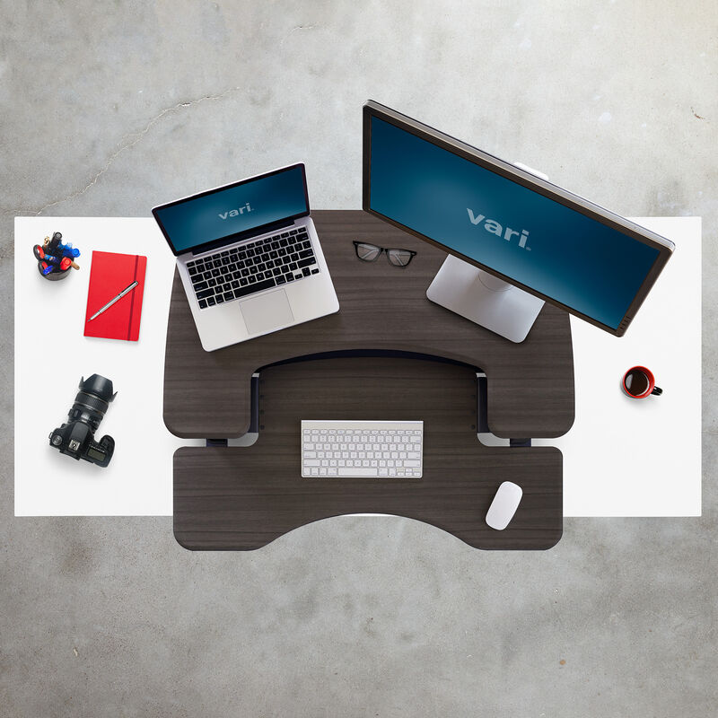 overhead view of the converter in espresso wood finish on top of a desk image number null