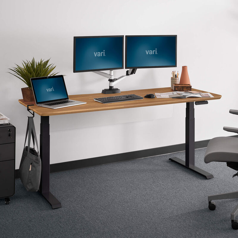 Electric standing desk 72x30 lowered in office image number null