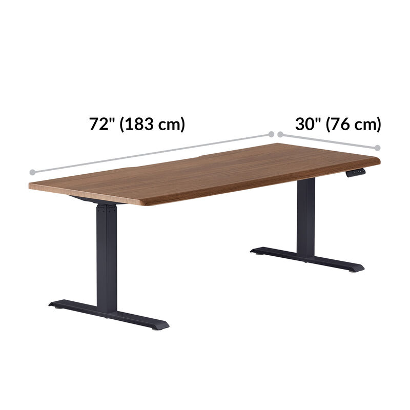width of the desk is 72 inches long image number null