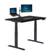 Electric Standing Desk with ComfortEdge in 48x30 black in raised position