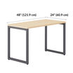 light wood table 48 by 24 dimensions