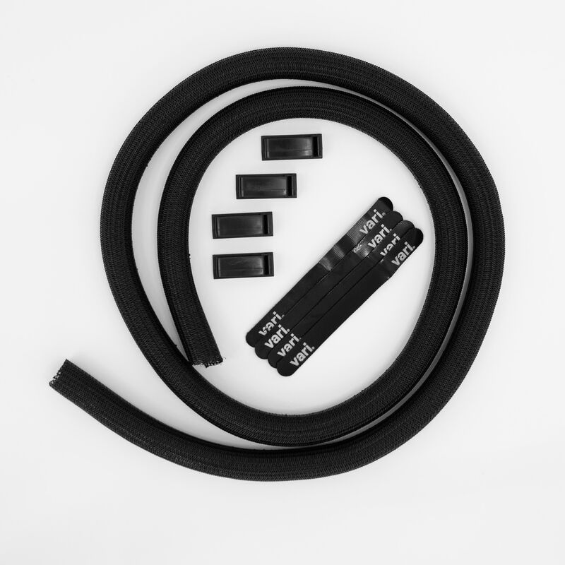 overview of cable clips and velcro straps that manage cables for your workspace image number null