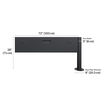 Power beam extension kit 72 is 72 inches wide and 28 inches tall