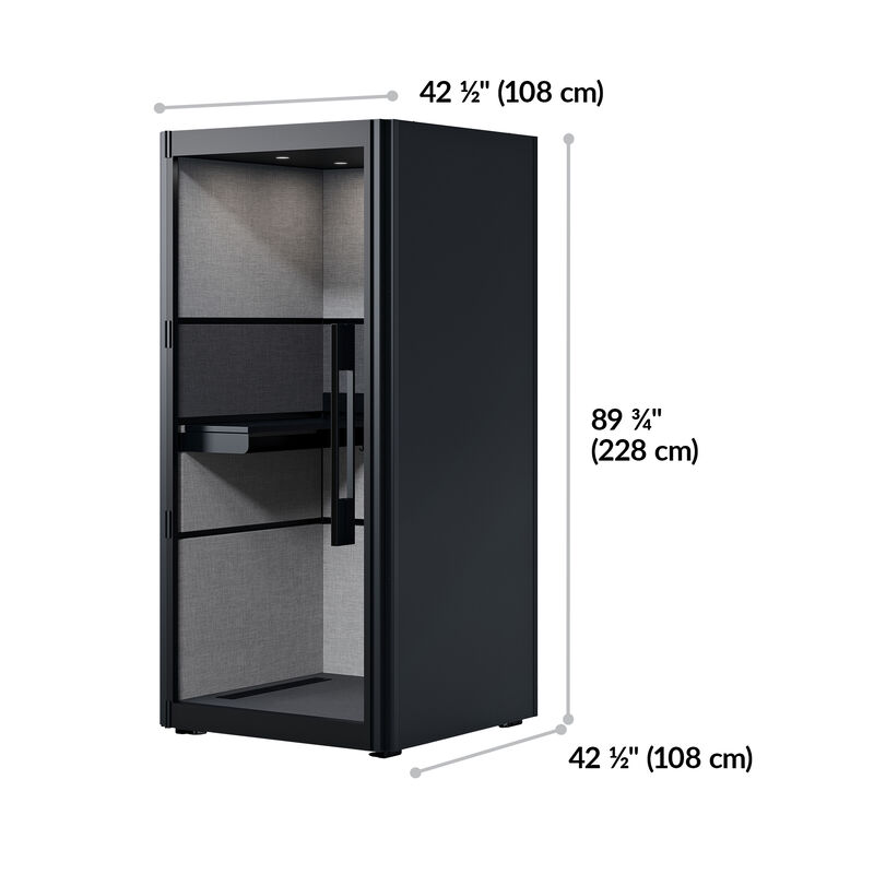 the one person privacy booth is eighty nine and three quarter inches tall image number null