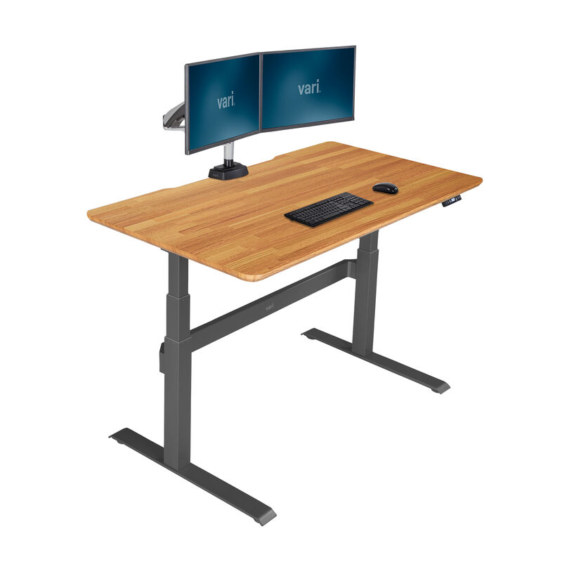 Electric Standing Desk 60x30 Sit To Stand Adjustable Desk Vari