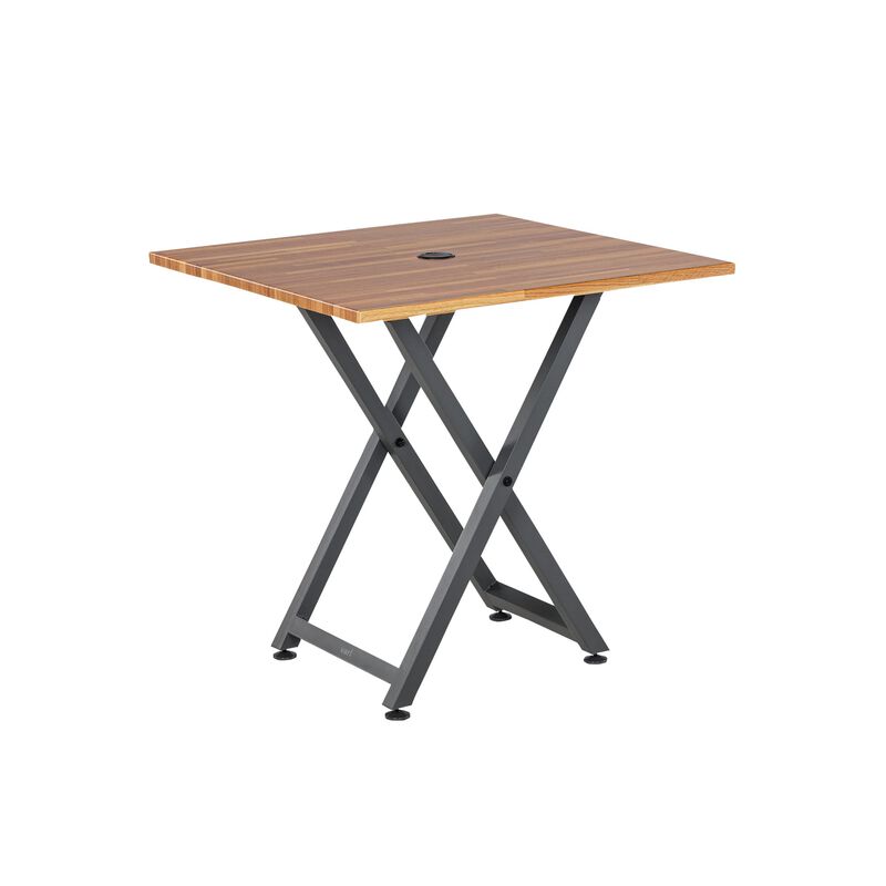 vari Standing Round Table in Butcher Block image number null