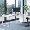 front of table in white
