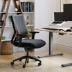 vari task chair in storm grey finish in office