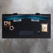overview of table in black