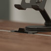 close up view of phase of tech track phone stand
