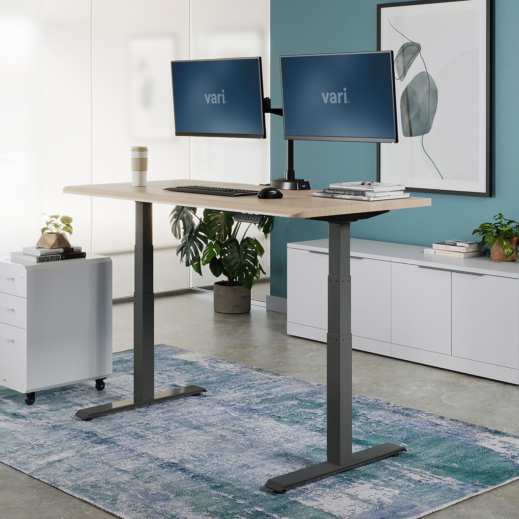 Gray standing desk hotsell