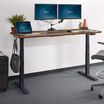 Electric standing desk 72x30 raised in office