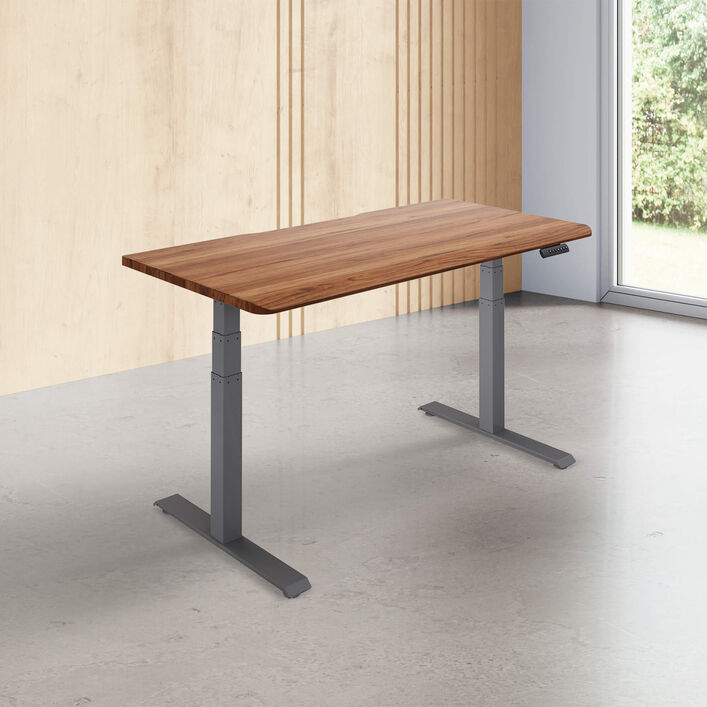 Solid Wood Electric Standing Desk 60x30 image number 0