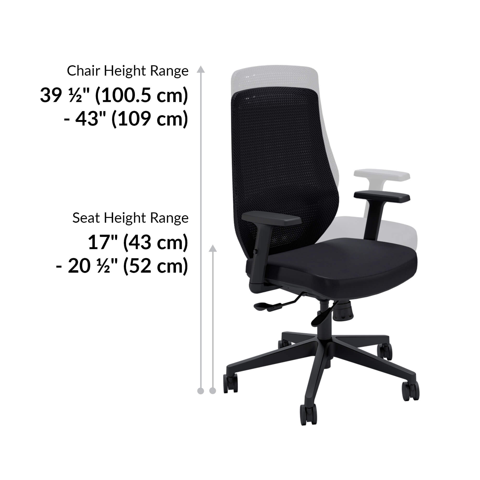 Office chair height 2025