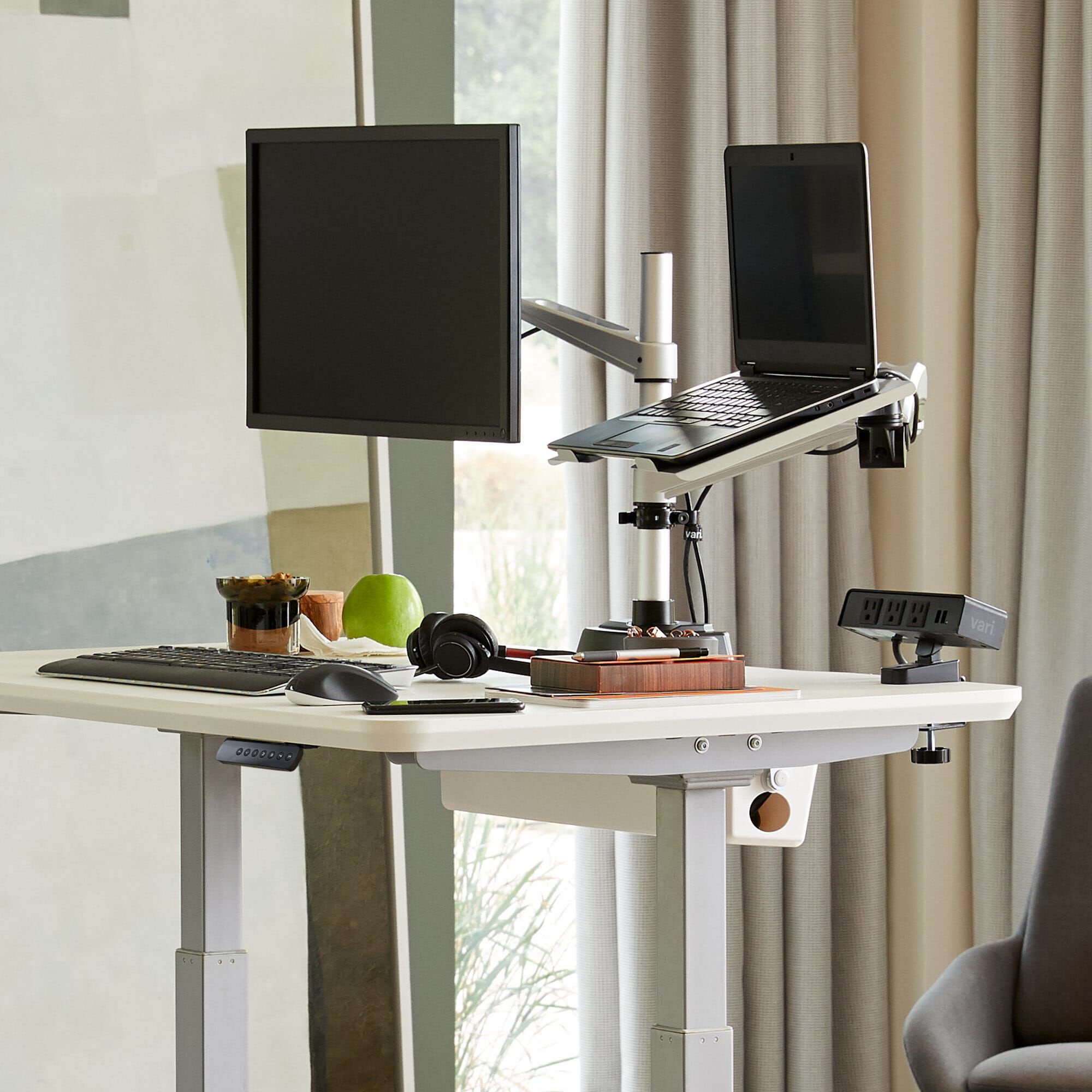 Monitor Arm + Laptop Stand | Laptop 