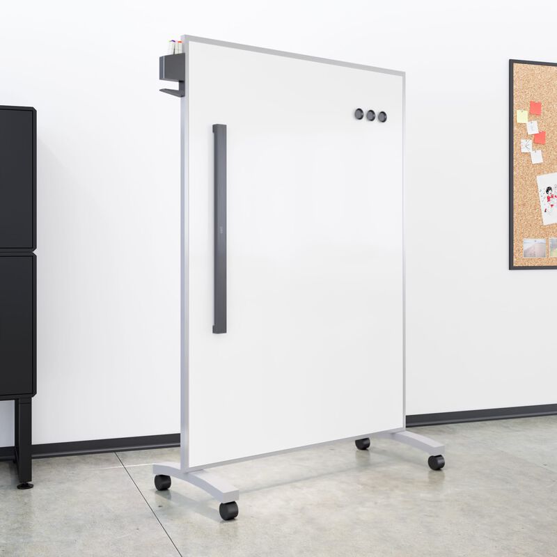 Mobile White Board 48x66 Dry Erase Whiteboard Vari Mobile White Board 48x66 Dry Erase