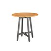 vari Standing Round Table in Butcher Block