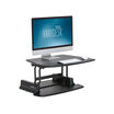 VariDesk Pro 30 Black sit-stand desk converter in raised position