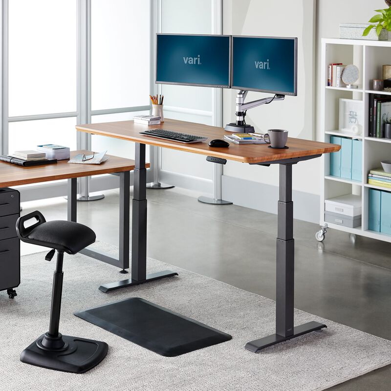 Electric Standing Desk 60x30 Sit To Stand Adjustable Desk Vari