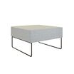 sectional ottoman on white background