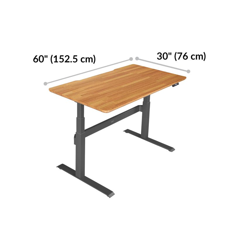 Electric Standing Desk 60x30 Sit To Stand Adjustable Desk Vari