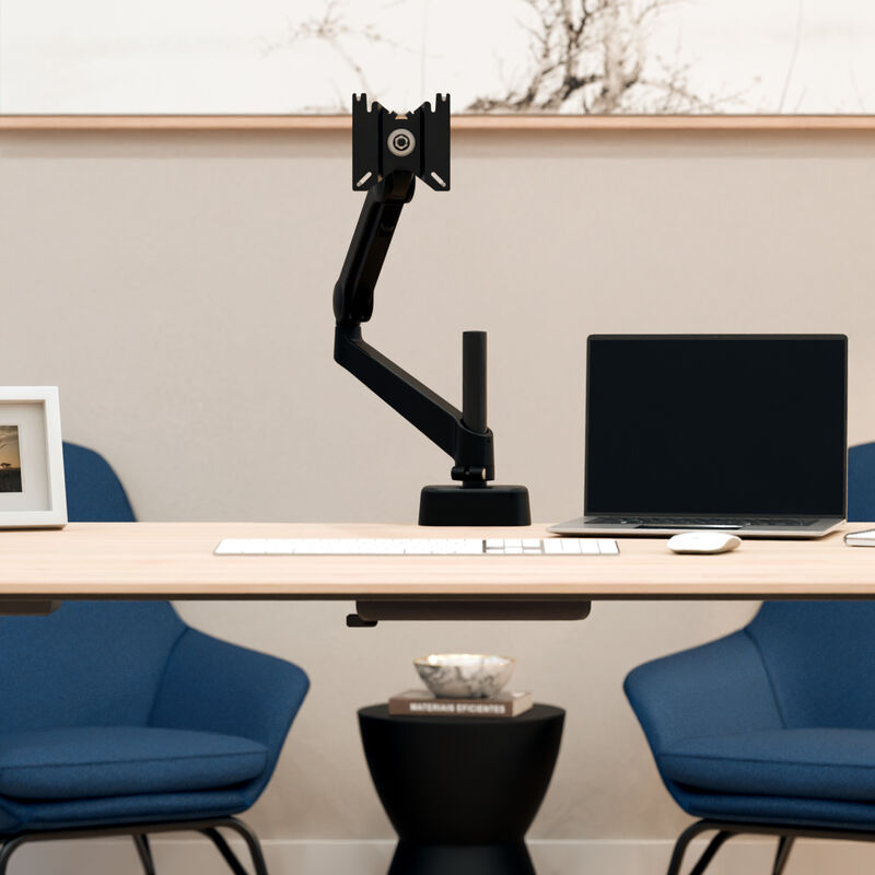 showing single monitor arm without a monitor attached image number null
