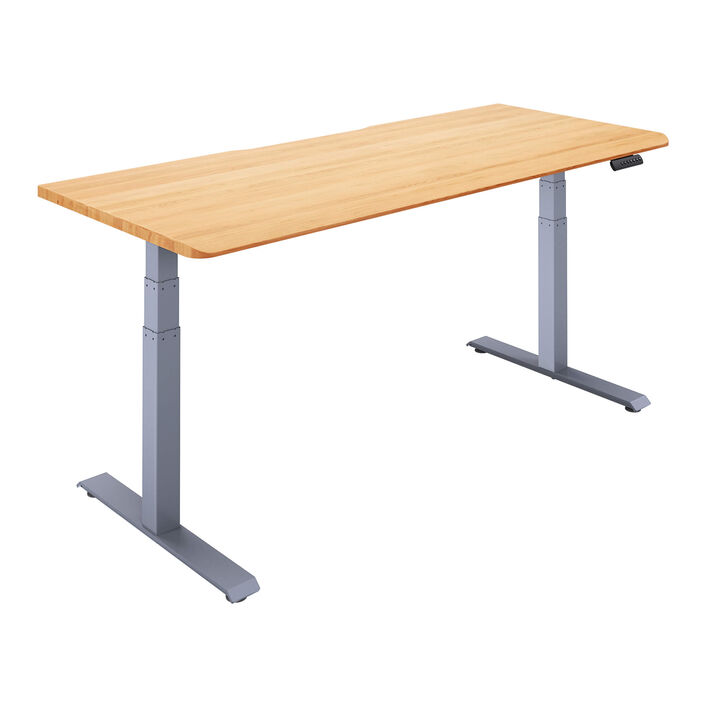Solid Wood Electric Standing Desk 72x30 image number 1