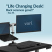 review from roy M. "Life Changing Desk! Back soreness gone!!"