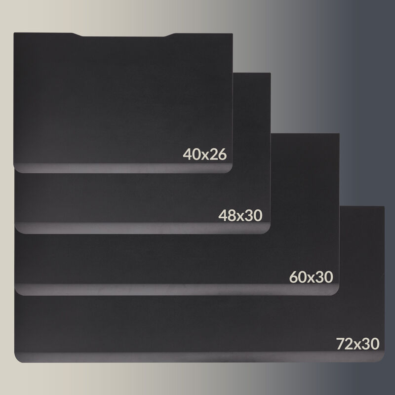 compare electric standing desk comparing 40x26, 48x30, 60x30, 72x30 image number null