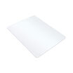 angle view of the glass chair mat