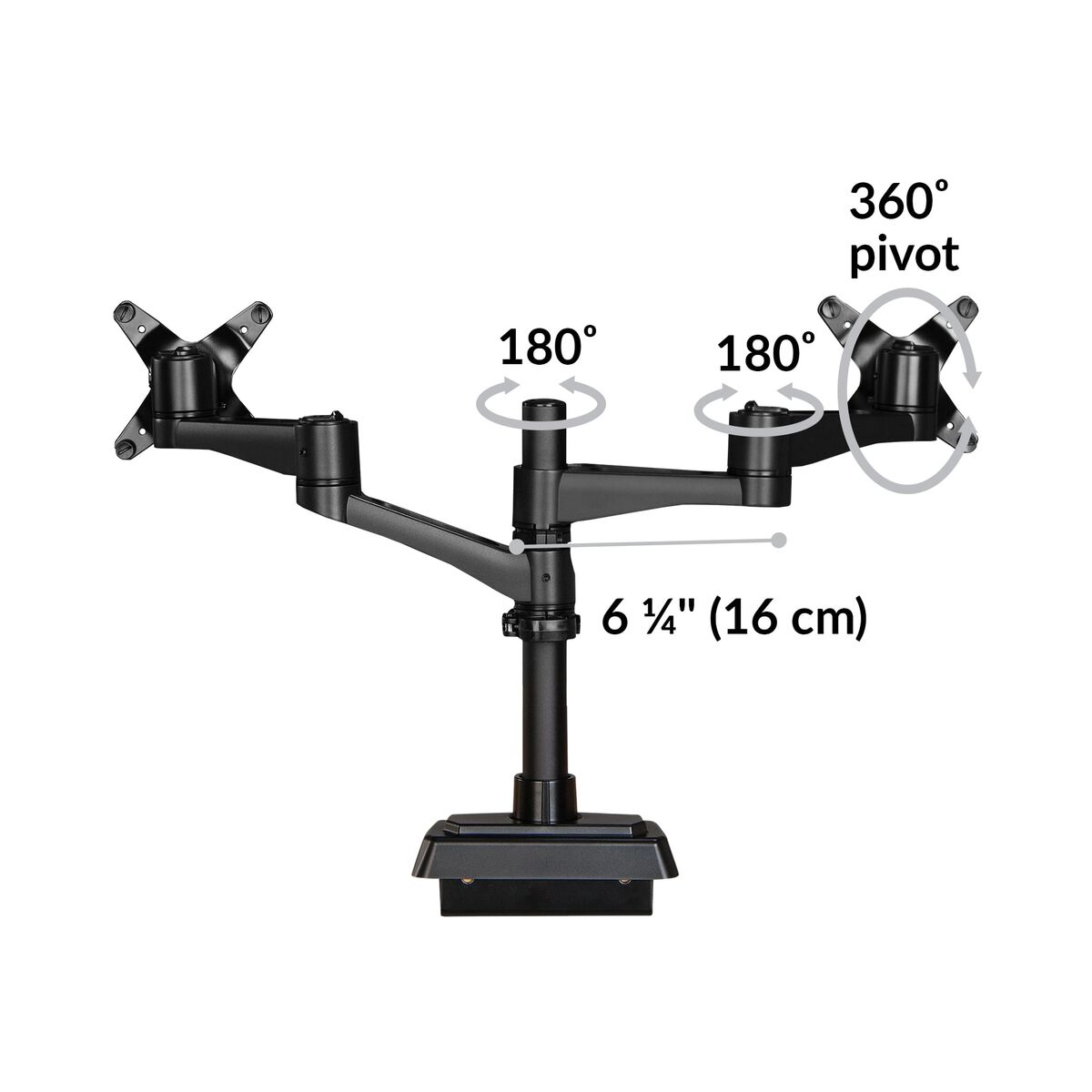 DualMonitor Arm 180 Degree Small Monitor Stands Vari®