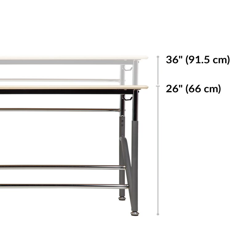 Standing School Desk For Two K 5 Student Standing Desk Vari