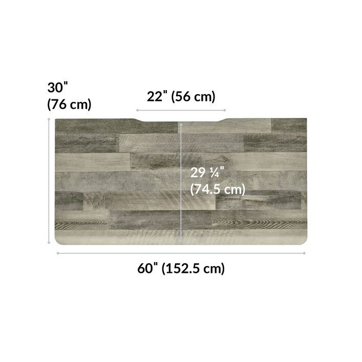 overhead view of driftwood top with slate legs image number 3