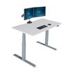 electric standing desk 60 by 30 in white