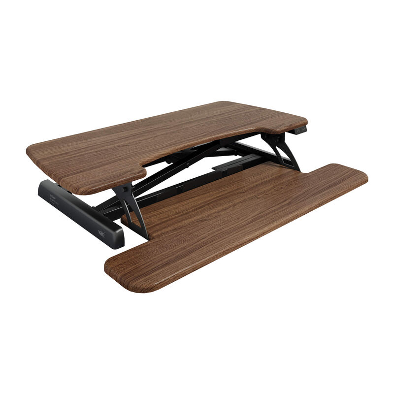 angle view of a lowered electric converter in a walnut finish image number null