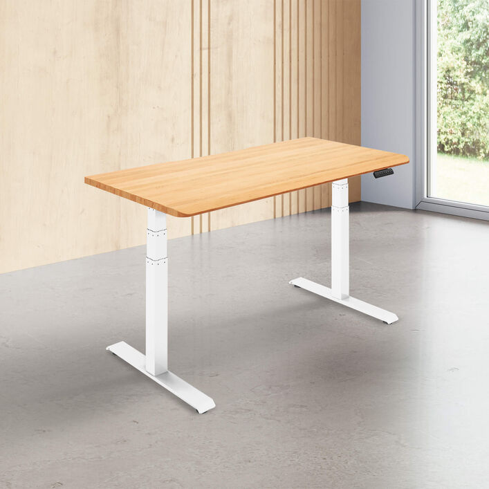Solid Wood Electric Standing Desk 60x30 image number 0