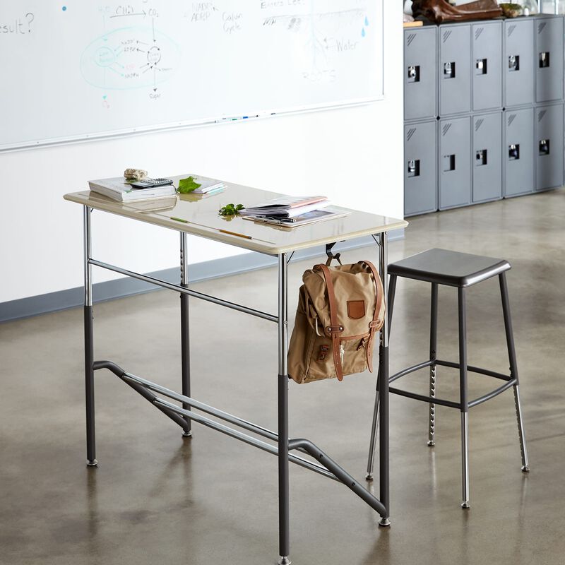 Standing School Desk For Two 5 12 Student Standing Desk Vari