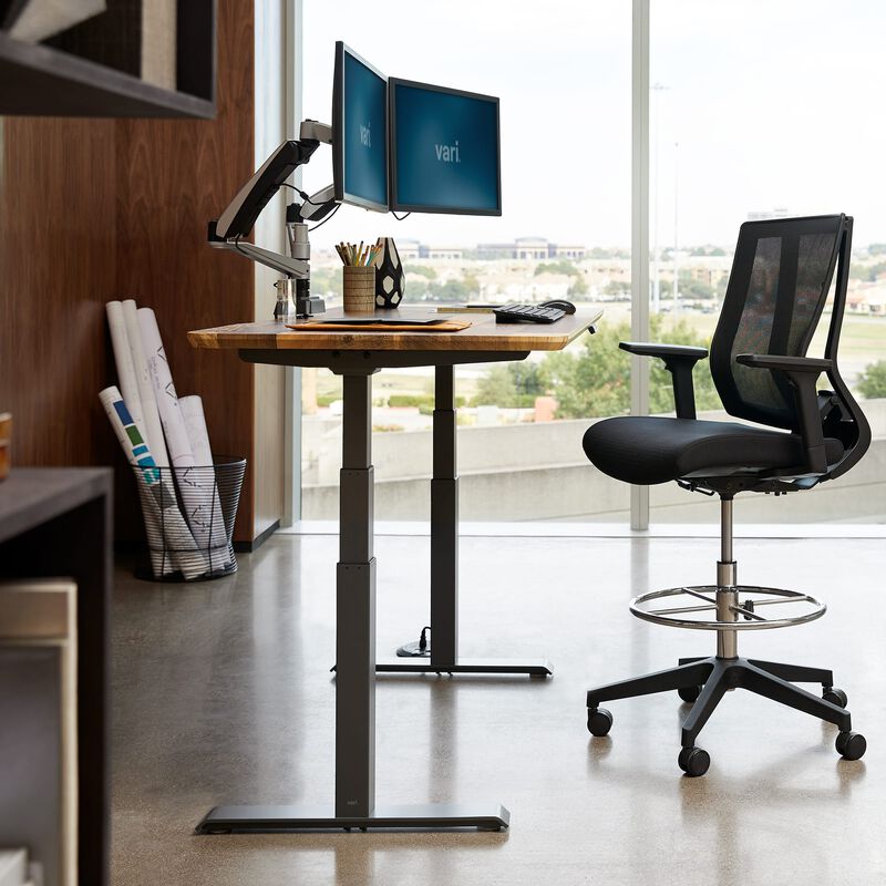 Electric Standing Desk 60x30 Sit To Stand Adjustable Desk Vari