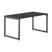 angle view of black table