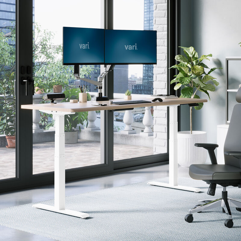 raised desk in a home office setting image number null