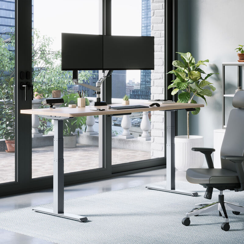 raised desk in a home office setting image number null